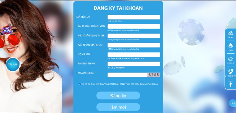 Quy trình đăng ký tài khoản cá cược tại 123B