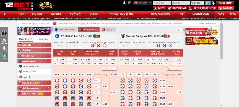 Sảnh Number Game