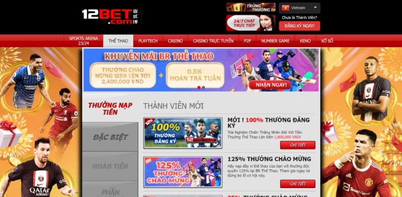 Chương trình khuyến mãi 12BET