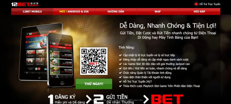 Hướng dẫn tải app 12BET nhanh chóng