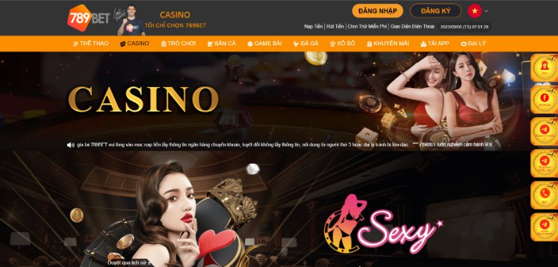 Sảnh casino 789BET