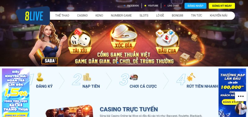 Nhận định khái quát về thương hiệu nhà cái 8LIVE