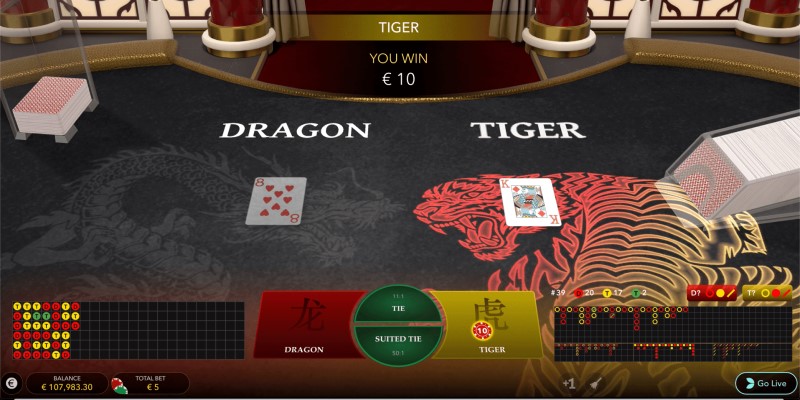 Cách tính điểm game bài rồng hổ
