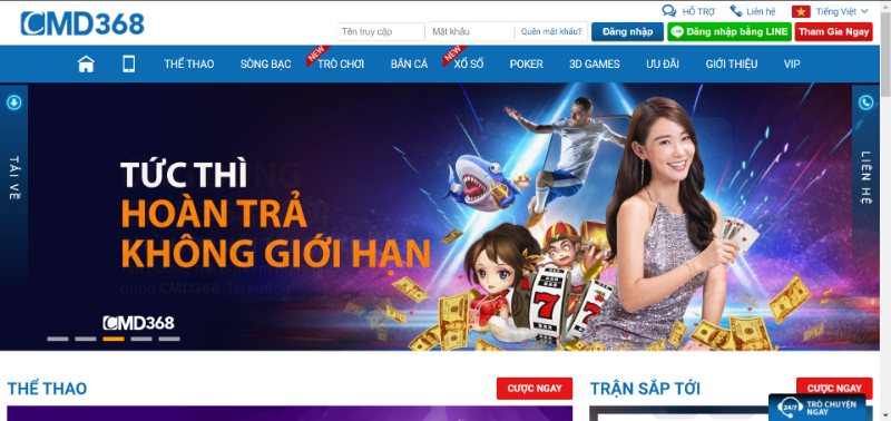 Đánh giá tổng quan nhà cái CMD368