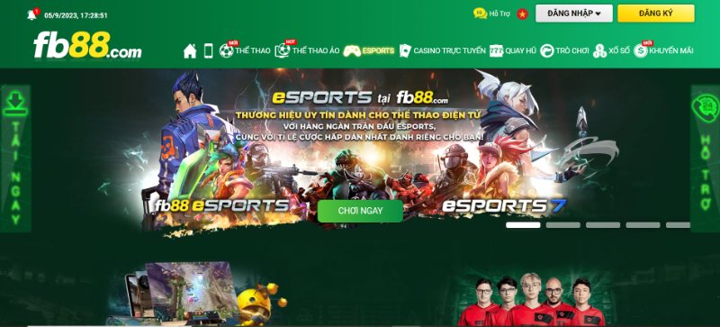 Sảnh chơi cá cược Esports FB88
