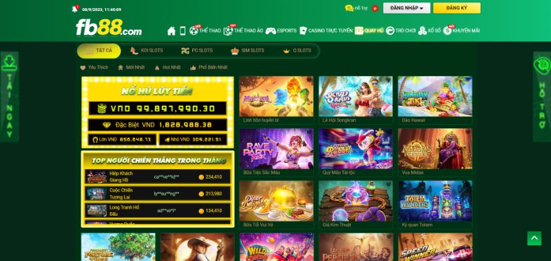 FB88 cung cấp da dạng trò chơi