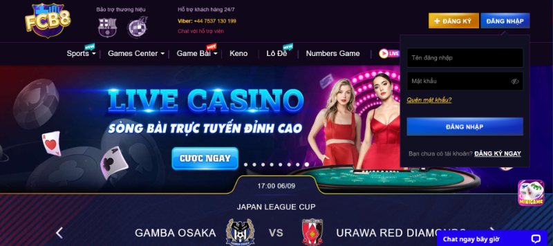 Cách người mới đăng nhập trên hệ thống FCB8