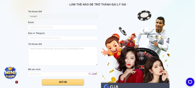 Đăng ký đại lý Gi8