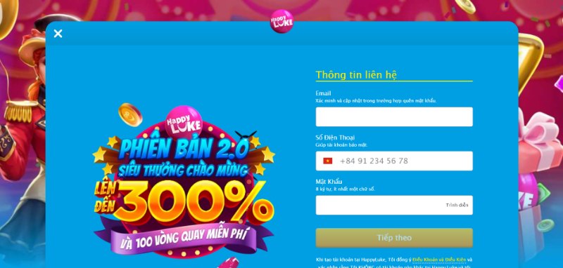 Cách cho khách mới đăng ký Happyluke thành công