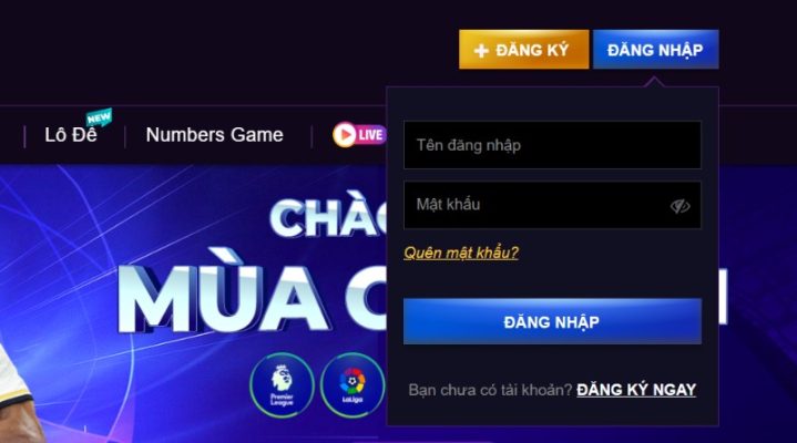 Hướng dẫn đăng nhập FCB8 chuẩn nhất