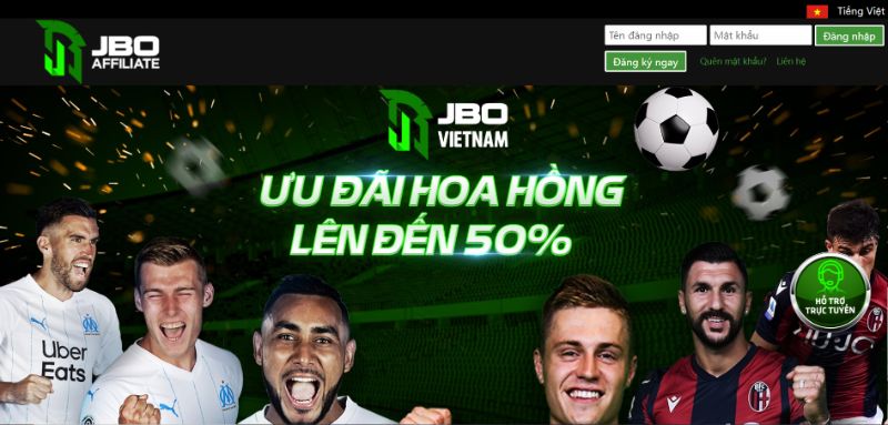 Chương trình đại ký JBO kiếm tiền hấp dẫn