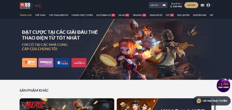 Giao diện của M88