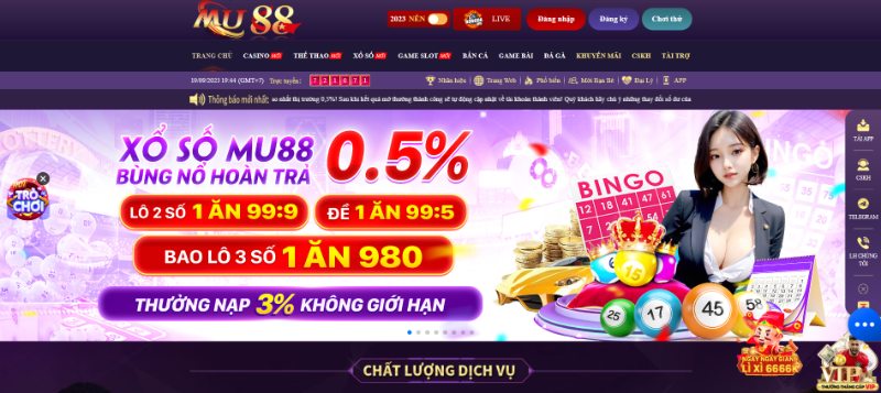 Giới thiệu trang web đặt cược MU88