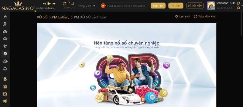 Sảnh chơi Xổ Số