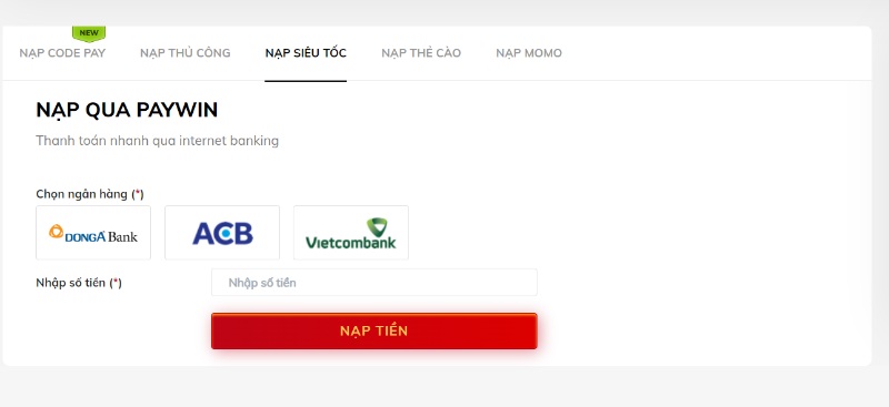 Nạp tiền LODE88 siêu tốc