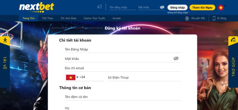 Cách đăng ký Nextbet không lỗi