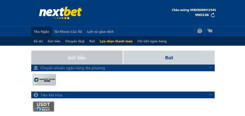 Cách cho bet thủ rút tiền Nextbet không bị từ chối