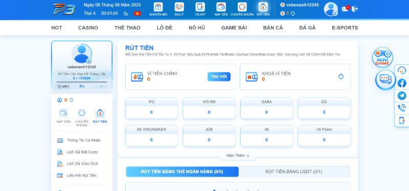 Cách thức rút tiền thắng cược tại sân chơi siêu tốc