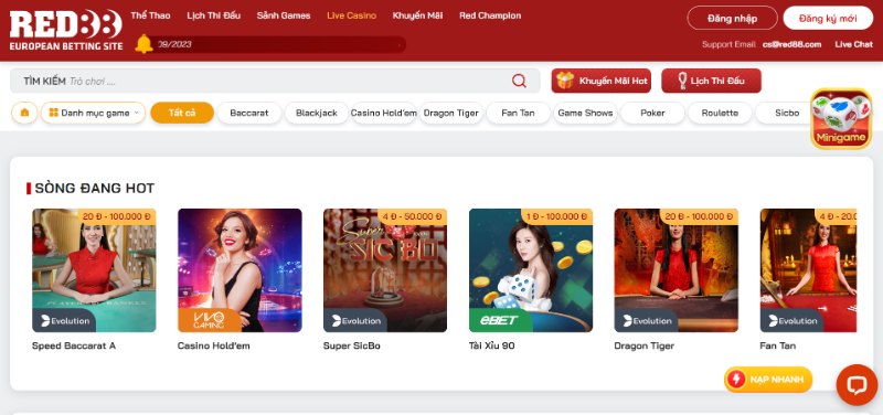 Sảnh casino trực tuyến