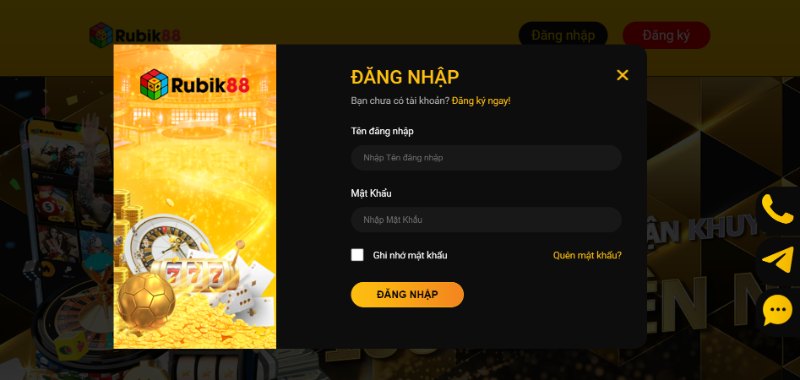 Hướng dẫn đăng nhập Rubik88