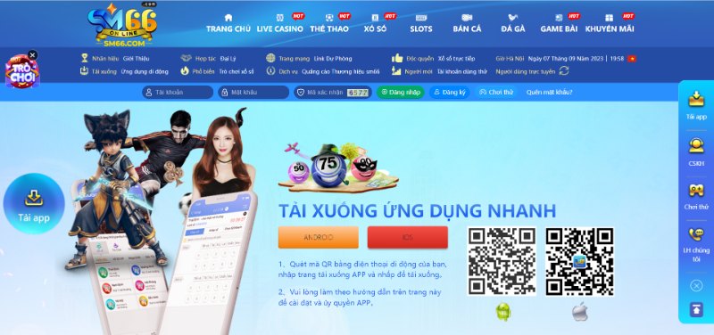 Hướng dẫn tải app SM66 đơn giản