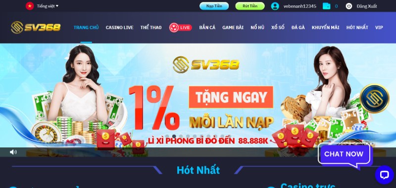 Khái quát về trang cá cược uy tín SV368