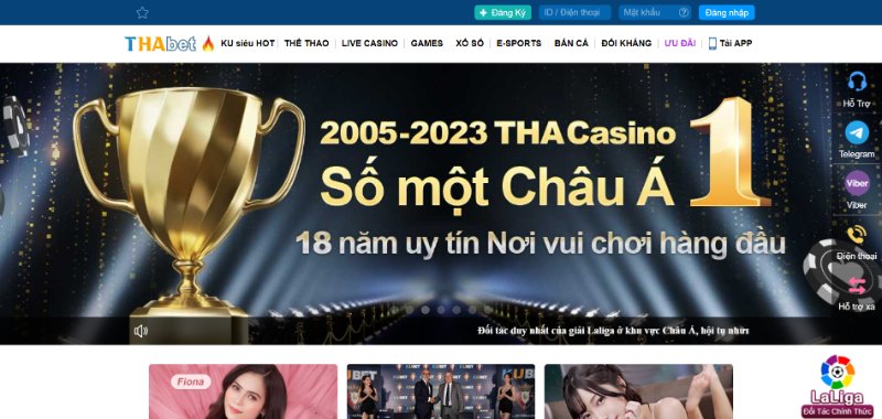 Thienhabet có giao diện đơn giản