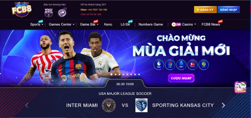Vào trang đăng ký FCB8