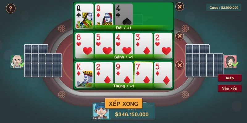 Xếp thú phé đôi - Cách chơi Mậu Binh của cao thủ